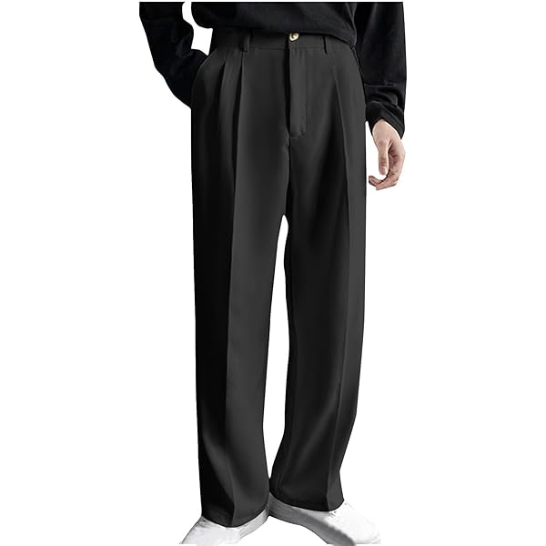 Mens Dress Pants Wide Leg Khaki Golf Casual Big and Tall for